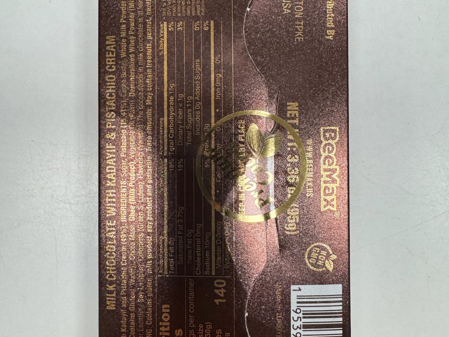 Beemax - Premium Dubai Milk Chocolate Bar